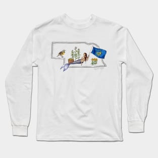 Nebraska Mermaid Long Sleeve T-Shirt